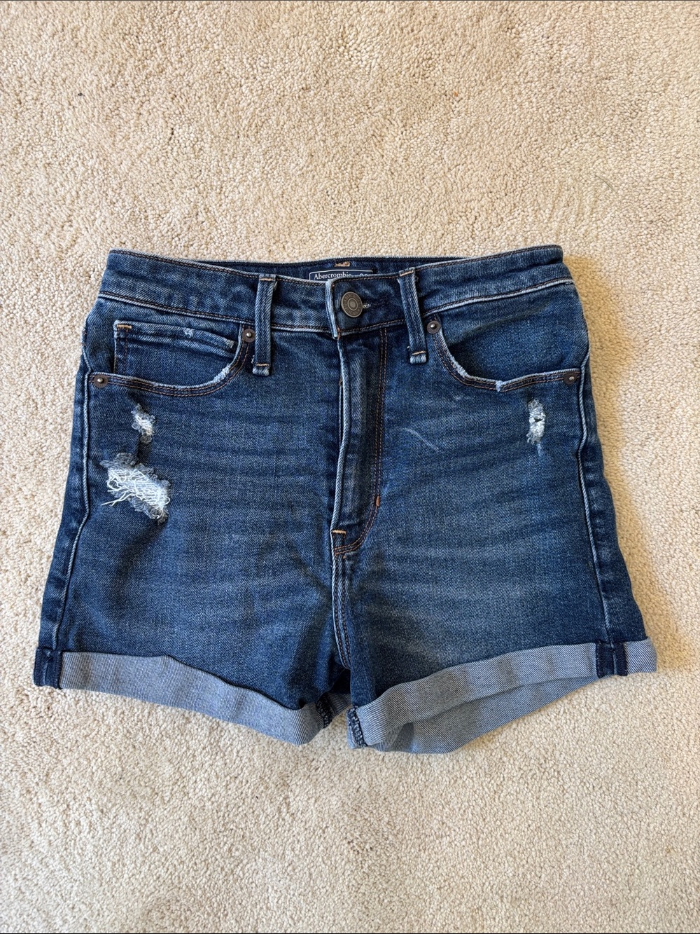 A&F Simone high rise Jean shorts
